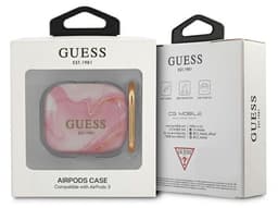 Guess Marble Collectie - AirPods 3 Hoes - Roze - Prestigieus - Bescherming — thumbnail 2