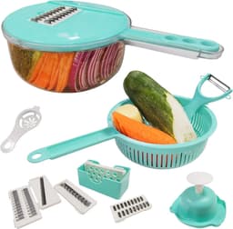 Plantaardige Chopper - Keuken Snijmachine - Snel Groenten Snijden - 5-in-1 Functionaliteit - 30x18x1 cm — thumbnail 1