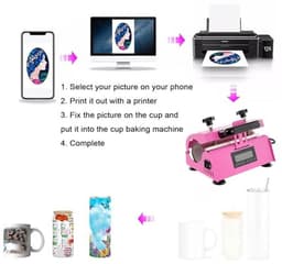 Tumbler Warmte Persmachine - Sublimatie Oven Mokken - Gepersonaliseerde Cadeaus Maken - Geheugenfunctie Instellingen - 11oz tot 30oz Mokken — thumbnail 3