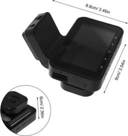 Ingebouwde Camera voor Vrachtwagen en Voertuig met Dubbele Opname – Eenvoudige Installatie – Zwarte ABS-behuizing – Voor Dashcam voor Verkeersveiligheid — thumbnail 2