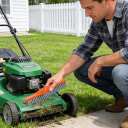 Grasmaaier Onderstel Reiniger - Tuin Schrob Gereedschap - Efficiënt Schoonmaken - Tijdbesparende Reiniging - 295 cm - Zwart — thumbnail 2