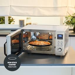 Multifunctionele Oven - Airfryer Magnetron - Gerechten Bereiden - 4-in-1 Functionaliteit - 25 Liter - Zilver — thumbnail 5