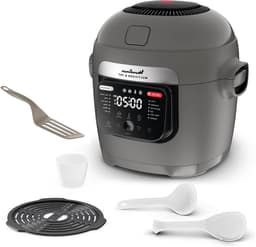 Multikoker Airfryer - Alles-in-één Keukenapparaat - Gezonde Maaltijden Bereiden - 12 Kookprogramma's - 6 Liter Capaciteit - Grijs — thumbnail 1