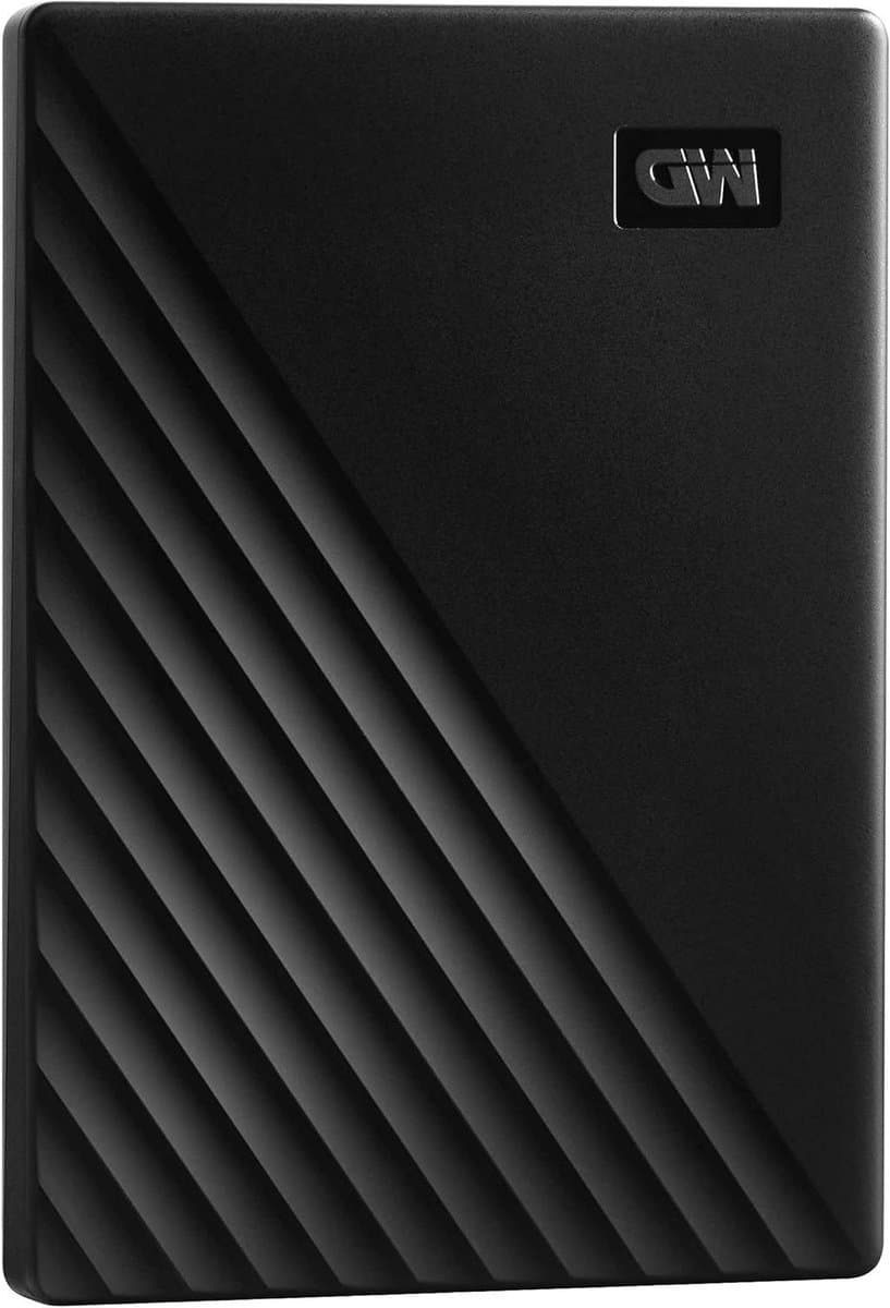 Externe Harde Schijf - Mobiele Opslag - Bestanden Opslaan - Wachtwoord Beveiliging - 1 TB - Zwart — afbeelding 1