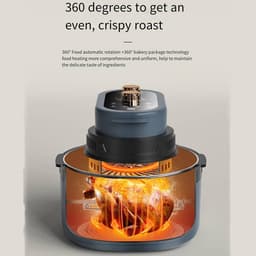 Flip-Free Air Fryer Huishoudelijke Automatische Roterende Oven Visuele Multifunctionele 8L Grote Capaciteit Elektrische Oven — thumbnail 2