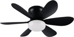 Fantiluxe - Alva - Plafondventilator met verlichting - Zwart - Ø53cm - Afstandsbediening - Met lamp - Plafond ventilator - Slaapkamer — thumbnail 3