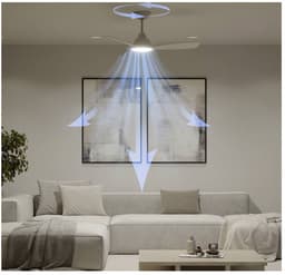 Philips Fixed Blade Ventilator met LED lamp - Diameter: 106cm - 2650 Lumen - Instelbaar wit licht van 3000K tot 6500K - Dimbaar tot 5% - Inclusief afstandsbediening - Wit — thumbnail 3