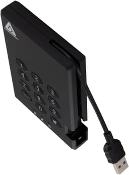 Externe Harde Schijf - Opslagapparaat Data - Bestanden Beveiligen - Hardware Encryptie - 2TB - Zwart — thumbnail 5