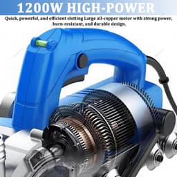 Elektrische voegenreiniger - Tegel reiniger - Voegen schoonmaken - Automatische stofafzuiging - 1200 W - Grijs — thumbnail 3
