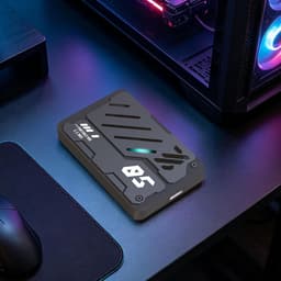 Externe Harde Schijf - Draagbare Opslag - Bestanden Opslaan - RGB Verlichting - 1 TB - Zwart — thumbnail 3