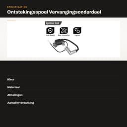 Dailygoods- Ontsteking Coil - Vervangingsonderdeel voor MTD/Troy-Bilt - Geschikt voor Craftsman/Huskee - Part Number 751/12220 - Schokbestendig - Voor 420cc Motor - Ontstekingsspoel — thumbnail 3