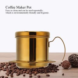 Dailygoods- Koffiezetapparaat Draagbaar - Mini Percolator - RVS Koffiepot - Handheld Koffiecup - Koffiedruppel - Compact formaat — thumbnail 5