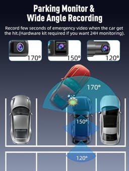 Auto Camera - Ritregistratie Systeem - Veiligheid Onderweg - 3 Kanalen Opname - 3.1 Inch Scherm - Zwart — thumbnail 3