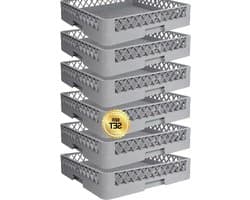 Bestekmanden Set - Vaatwassermanden Klein - Gastronomie Keuken - Fijnmazig Stapelbaar - 50 x 50 cm