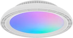 Plafondventilator met Lamp - Braytron - Aanpasbare Lichtkleur 3000K-4000K-6500K + RGB - Afstandsbediening - Dimbaar - Wit — thumbnail 1