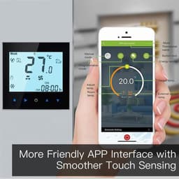 Slimme Wifi Thermostaat met Touchscreen - Programmeerbaar en Spraakgestuurd voor Verwarming en Koeling — thumbnail 4