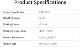 Intelligente Draadloze Afstandsbediening 433 MHz - Anti-Diefstal SOS Knop - Huis Beveiligingssysteem — thumbnail 4
