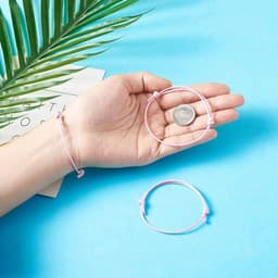 50 stuks handgemaakte Koreaanse gewaxte polyester armbanden in roze, verstelbaar en ideaal als vriendschapsarmbanden voor dagelijks draagcomfort — thumbnail 3