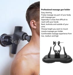aladdien - Wandzuignap Massage Gun Houder - Handsfree Massage Gun Mount - Voor Nek en Taille - Zelf Massage - Ideaal voor Thuisgebruik - Praktisch e... — thumbnail 5