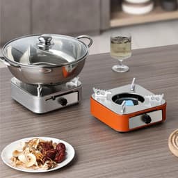 Draagbare Kookplaat voor Buiten, Ideaal voor Kamperen en Hiking, Koffiezetten en Barbecueën met Eenvoudige Waterkookfunctie — thumbnail 5