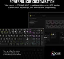 Corsair K70 RGB Core Gaming Toetsenbord Qwerty Zwart — thumbnail 3