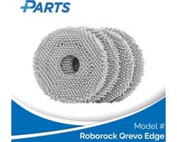 Roborock Qrevo Edge Dweilpads (4 Stuks, Plus.Parts® alternatief voor 8.02.0246)