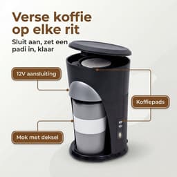 Lomera Koffiezetapparaat Auto 12V - Koffiezetapparaat 12 Volt Auto - Koffiezetapparaat Sigarettenaansteker - Reiskoffiezetapparaat 12V - Koffiemachine Auto - Koffiemachine 12V - Koffiezetter Auto - Koffiezetapparaat voor Onderweg — thumbnail 2