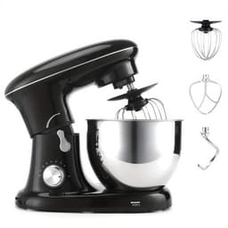 Keukenmixer – Mengmachine – Bakmixer – Deegkneder – Standmixer – 1400W Krachtige Motor – 4,5 Liter RVS Mengkom – Zwart — thumbnail 1