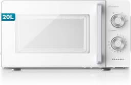 Magnetron met grill - Compacte oven - Snelle maaltijden - Veelzijdige kookopties - 20 liter inhoud - Wit — thumbnail 1