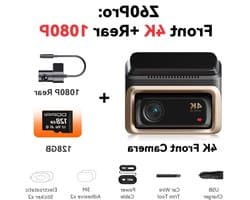 Dashcam Auto – Videorecorder – Rijcamera – Auto Camera – Dual Lens – 4K Front + Full HD Achter – Sony STARVIS Sensor – 5GHz Wi-Fi & ADAS Veiligheidsfunctie