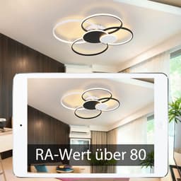 Moderne LED Plafondlamp Groot Woonkamer Dimbaar met Afstandsbediening — thumbnail 1