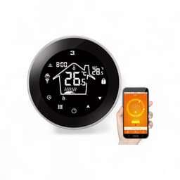 Slimme thermostaat voor elektrische vloerverwarming | Wifi | Inbouw | Touchscreen | Tuya Smart Life | Wit — thumbnail 3