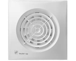Soler & Palau Silent-100 CHZ Badkamerventilator 100mm - Met Timer en Vochtsensor - 95 m³/h - Stil