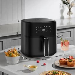 XXL Heteluchtfriteuse 6.5L met Digitale Display en 8 Programma's - Zwart — thumbnail 5
