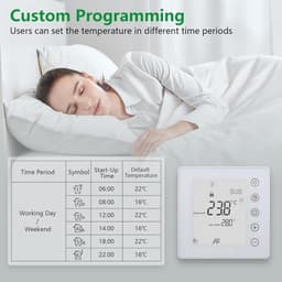 Programmeerbare 7-daagse Kamerthermostaat met Display - Geschikt voor Vloerverwarming — thumbnail 4