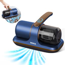 Roxa Huisstofmijt Stofzuiger - UV Lamp Sterilisator - Matras, Tapijt, Meubel, Zetel & Bank Reiniger Apparaat - Kruimeldief snoerloos best verkocht - Bacterie, Mijt & Schimmel Bestrijder - Zonder Zak - USB Opladen - Blauw - 2025 — thumbnail 1