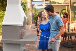 Sarom Fuoco - Betonnen barbecue - PIAVE - 80 x 103 x 198 cm — thumbnail 4