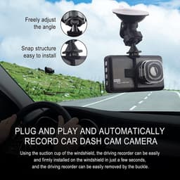 DrPhone DC11 Auto Dashcam Voor en Achter – Full HD 1080P - Nachtzicht – Bewegingsdetectie - 170 ° GROOTHOEK LENS - Zwart — thumbnail 3