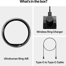 ULTRAHUMAN Ring AIR – Smart Ring | Geen maandabonnement | Bepaal eerst de juiste maat met de Sizing Kit | Slaaptracker - Hartslagmeter - Fitnesstracker – Raw Titanium – Size 9 — thumbnail 5