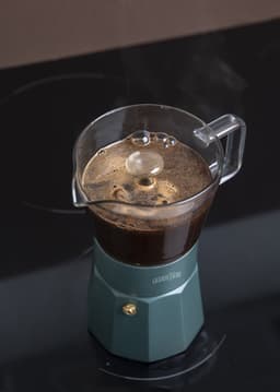 Espresso Maker, 6 Cups, 0.29 L, RVS, Glas, Groen - La Cafetière | Verona — thumbnail 4