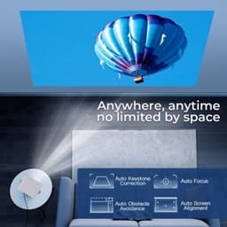Beamer Native 1080P - 80W Vermogen - 1920 x 1080 Resolutie - LCD - Zwart - Voor Thuisbioscoop Projector — thumbnail 4