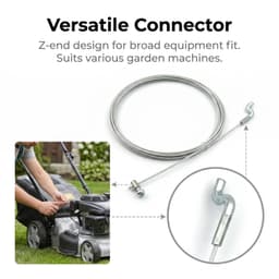 Gaskabel Grasmaaier met Z-Haak Universele Bowdenkabel Bosmaaier 1,5x2000mm — thumbnail 3