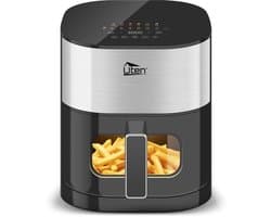 Heteluchtfriteuse Dual Zone - 2000 W Vermogen - 5,5 Liter Inhoud - Roestvrij Staal - Olievrij Bakken - Airfryer