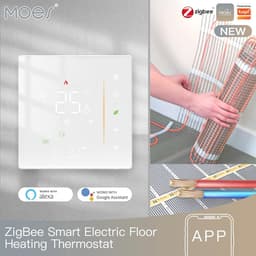 Zigbee Slimme Thermostaat voor Vloerverwarming - Digitaal en Programmeerbaar, Compatibel met Alexa en Google Home — thumbnail 5