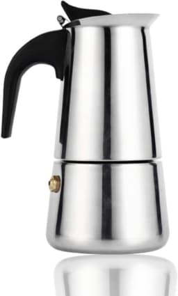 Espresso Maker - Moka Pot - 100ml 200ml 300ml 450ml RVS Koffiezetapparaat voor Thuis en Kantoor Gebruik — thumbnail 3