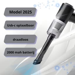 Techlyte® Auto Stofzuiger - Kruimeldief - Voor Auto/Huis/Meubel - Kruimeldief Snoerloos - Cadeau - Auto Stofzuiger Draadloos - Airduster - Stofzuiger Zonder Zak - Compact - 120W - Kleine Stofzuiger - Handstofzuiger - Kruimeldief - Stofzuigers - — thumbnail 4