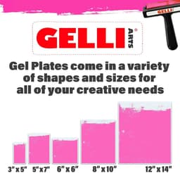 Gel Printing Plate 9 inch x 12 inch voor creatieve kunstprojecten — thumbnail 3