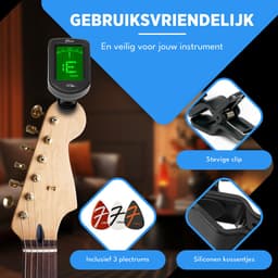 Finesse Stemapparaat Gitaar, Basgitaar, Viool, Ukelele - Chromatisch stemmen - Tuner — thumbnail 2