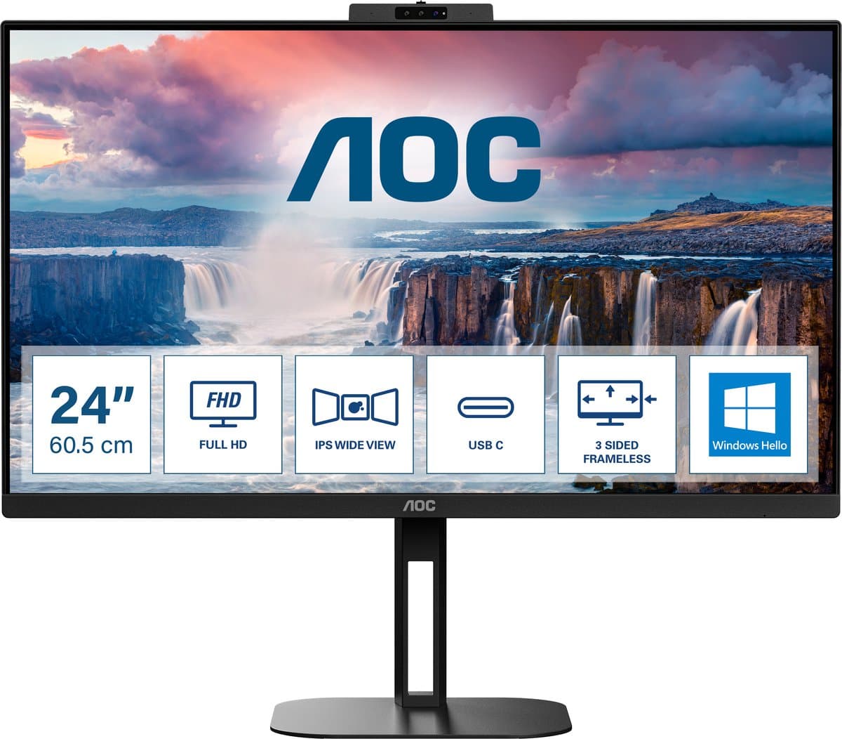 Monitor AOC 24V5CW/BK IPS Full HD LED 23,8" — afbeelding 1