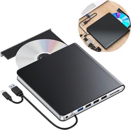 Externe Schijf - Schrijver Lezer - Dvd's Afspelen - Plug-and-play - 15.5 x 16 cm - Zwart — thumbnail 4